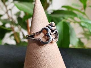 Silver Ohm Ring , Non Tarnish Boho ring, Yoga Gift, Bohemian Jewellery from Kaali Boutique
