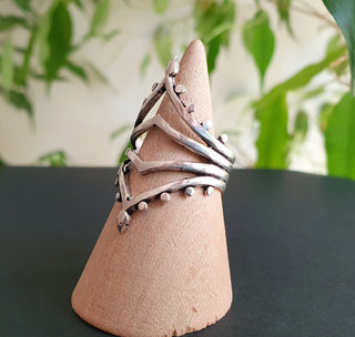 Ethnic Silver Ring, Non Tarish Silver Women's Ring, Boho Style, Bohemian Living Jewellery