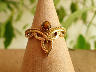 Ethnic style Brass & Tiger Eye / Boho / Bohemian / Psy / Rustic / Tribal / Gypsy / Festival / Healing / Festival 