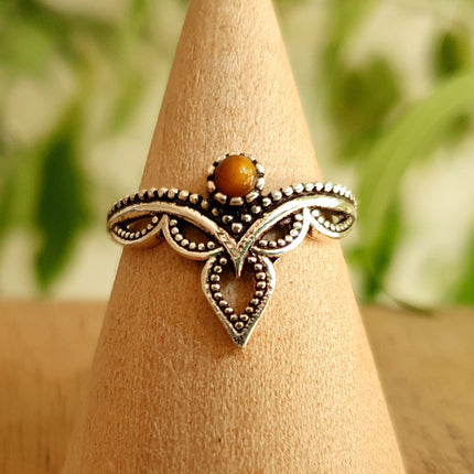 Ethnic style Silver & Tiger Eye / Boho / Bohemian / Psy / Rustic / Tribal / Gypsy / Festival / Healing / Festival
