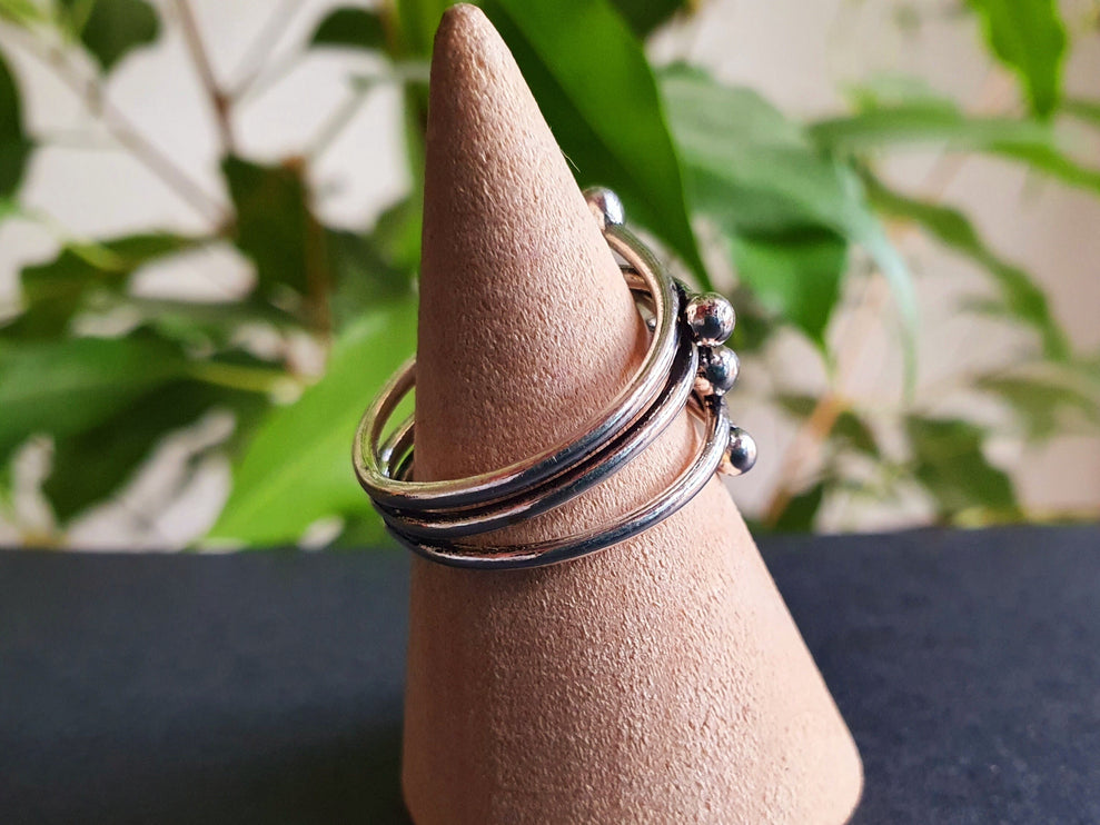 Minimaliste Silver Ring / Modern / Contemporary / Boho / Adjustable / Bohemian / Psy / Rustic / Tribal / Gypsy / Festival / Healing /