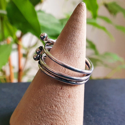 Minimaliste Silver Ring / Modern / Contemporary / Boho / Adjustable / Bohemian / Psy / Rustic / Tribal / Gypsy / Festival / Healing /