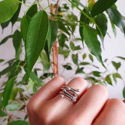 Minimaliste Silver Ring / Modern / Contemporary / Boho / Adjustable / Bohemian / Psy / Rustic / Tribal / Gypsy / Festival / Healing /