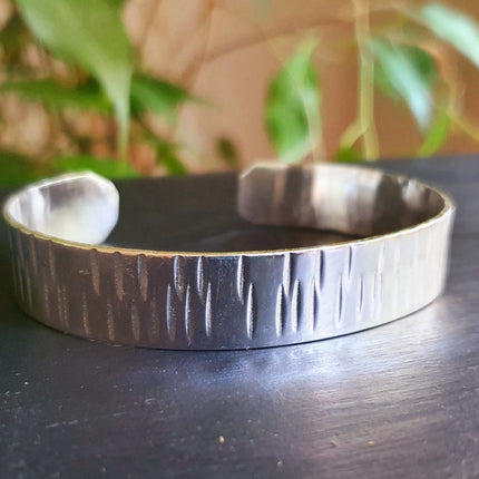 Rustic Silver Cuff Bracelet / Mens / Unisex / Boho / Ethnic / Rustic / Bohemian / Hippie / Gypsy / Jewellery /