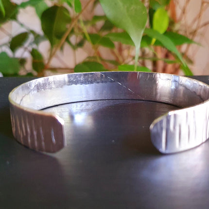 Rustic Silver Cuff Bracelet / Mens / Unisex / Boho / Ethnic / Rustic / Bohemian / Hippie / Gypsy / Jewellery /