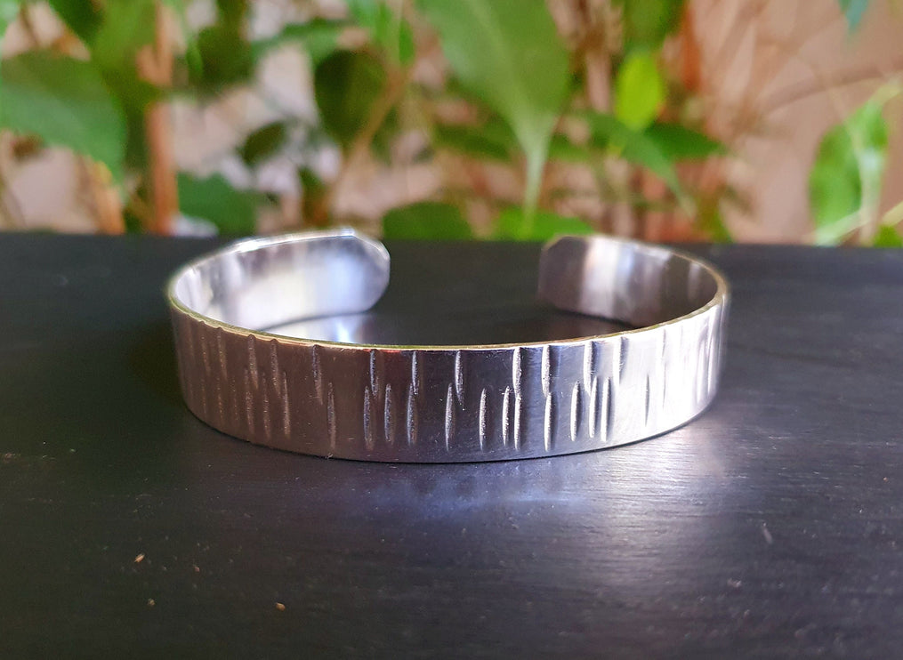 Rustic Silver Cuff Bracelet / Mens / Unisex / Boho / Ethnic / Rustic / Bohemian / Hippie / Gypsy / Jewellery /