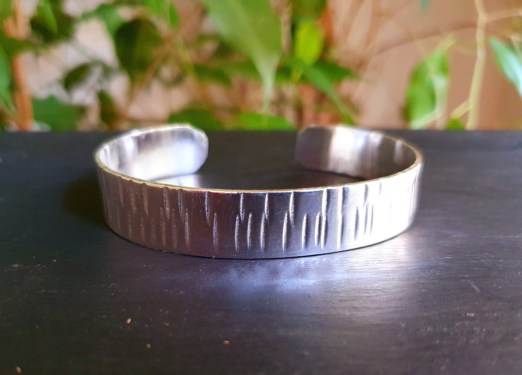 Rustic Silver Cuff Bracelet / Mens / Unisex / Boho / Ethnic / Rustic / Bohemian / Hippie / Gypsy / Jewellery /