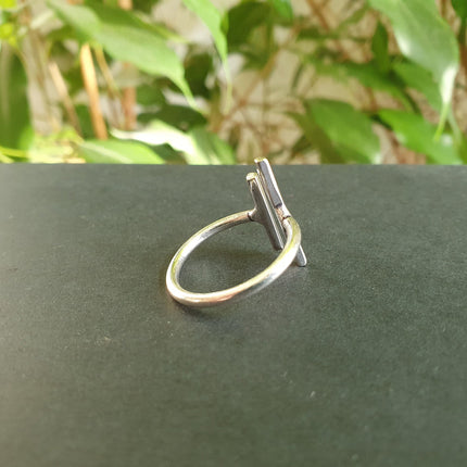 Minimaliste Silver Ring / Parallel Modern / Contemporary / Boho / Bohemian / Psy / Rustic / Tribal / Gypsy / Festival / Healing / Festival