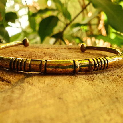 African Brass Bracelet / Tuareg Jewelry / Large size / Boho / Ethnic / Costume / Bohemian / Medieval / Gypsy / Geometric /