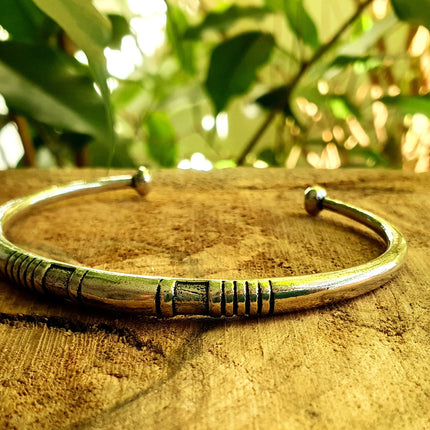 African Silver Bracelet / Tuareg Jewelry / Cuff / Boho / Ethnic / Costume / Bohemian / Medieval / Gypsy / Geometric /