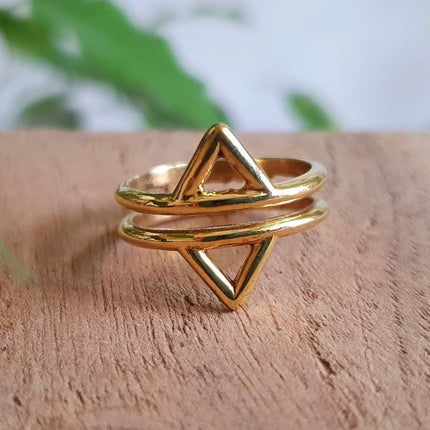 Boho Brass Ring / Boho / Bohemian / Psy / Rustic / Tribal / Gypsy / Festival / Healing / Festival