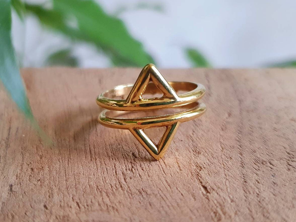 Boho Brass Ring / Boho / Bohemian / Psy / Rustic / Tribal / Gypsy / Festival / Healing / Festival