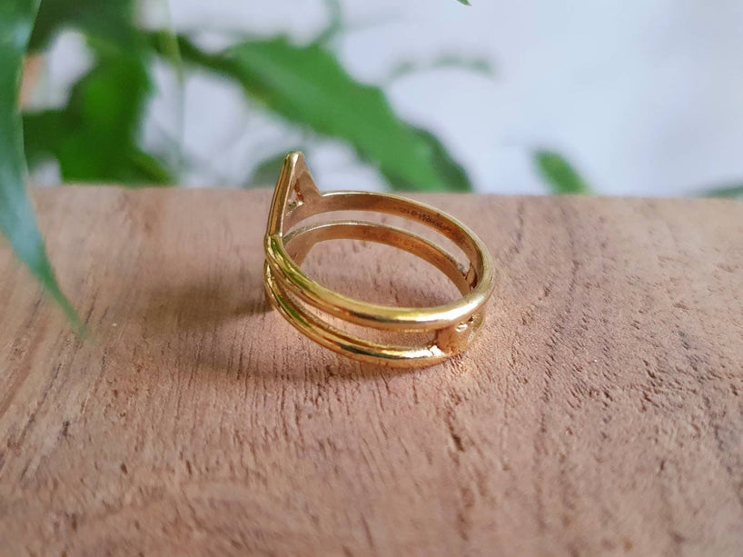 Boho Brass Ring / Boho / Bohemian / Psy / Rustic / Tribal / Gypsy / Festival / Healing / Festival