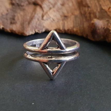 Boho Silver Ring / Boho / Stacking Ring / Bohemian / Psy / Rustic / Tribal / Gypsy / Festival / Healing / Festival