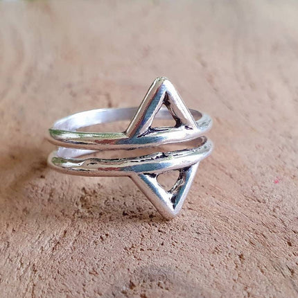 Boho Silver Ring / Boho / Stacking Ring / Bohemian / Psy / Rustic / Tribal / Gypsy / Festival / Healing / Festival