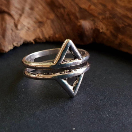 Boho Silver Ring / Boho / Stacking Ring / Bohemian / Psy / Rustic / Tribal / Gypsy / Festival / Healing / Festival