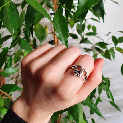 Gold Ohm Ring / Yoga / Om / Boho / Brass; Ethnic, Geometric, Small, Rustic, Yoga, Hippie, Gypsy, Pretty, Ssy, Boho, Bohemian, Festival