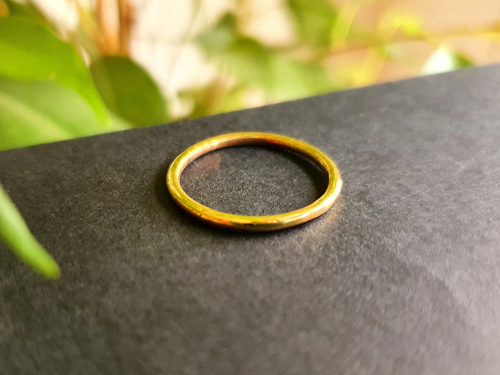 Simple Gold Ring / Stacking Ring / Boho / Bohemian / Psy / Rustic / Tribal / Gypsy / Festival / Healing / Festival