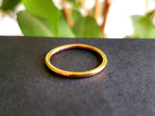 Simple Gold Ring / Stacking Ring / Boho / Bohemian / Psy / Rustic / Tribal / Gypsy / Festival / Healing / Festival