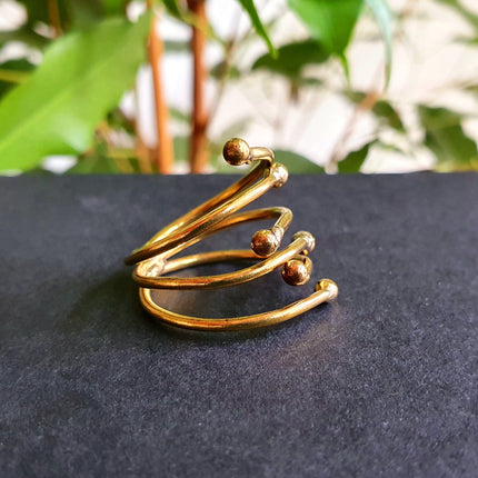 Minimaliste Brass Ring / Modern / Contemporary / Boho / Adjustable / Bohemian / Psy / Rustic / Tribal / Gypsy / Festival / Healing /