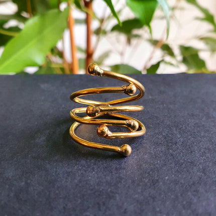 Minimaliste Brass Ring / Modern / Contemporary / Boho / Adjustable / Bohemian / Psy / Rustic / Tribal / Gypsy / Festival / Healing /