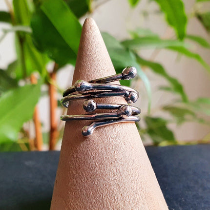 Minimaliste Silver Ring / Modern / Contemporary / Boho / Adjustable / Bohemian / Psy / Rustic / Tribal / Gypsy / Festival / Healing /