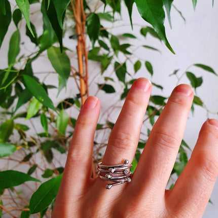 Minimaliste Silver Ring / Modern / Contemporary / Boho / Adjustable / Bohemian / Psy / Rustic / Tribal / Gypsy / Festival / Healing /