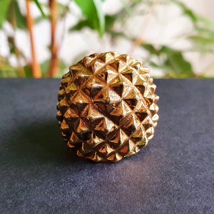 Gold Spike Ring / Mens Ring / Large size / Goth / Punk / Steampunk / Halloween / Mens jewelery / mens gift