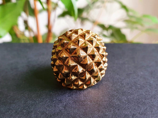 Gold Spike Ring / Mens Ring / Large size / Goth / Punk / Steampunk / Halloween / Mens jewelery / mens gift