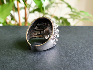 Large Silver Spike Ring, Steampunk Statement Ring, Mens Ring, Non Tarnish