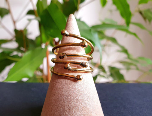 Minimaliste Brass Ring / Modern / Contemporary / Boho / Adjustable / Bohemian / Psy / Rustic / Tribal / Gypsy / Festival / Healing /