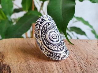 Tuareg Silver Ring / Mens Ring / Boho / Ethnic / Rustic / Festival / Bohemian / Hippie / Gypsy / Psy / Thumb / Mens gift