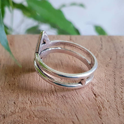 Boho Silver Ring / Boho / Stacking Ring / Bohemian / Psy / Rustic / Tribal / Gypsy / Festival / Healing / Festival