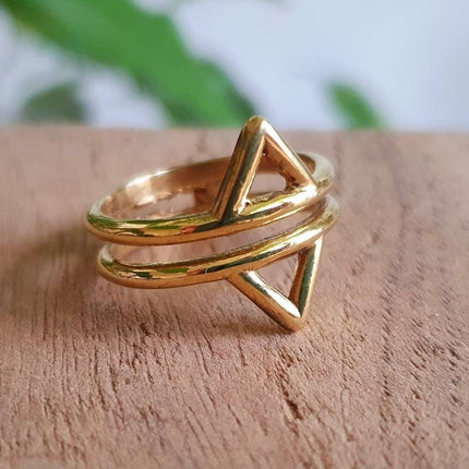 Boho Brass Ring / Boho / Bohemian / Psy / Rustic / Tribal / Gypsy / Festival / Healing / Festival