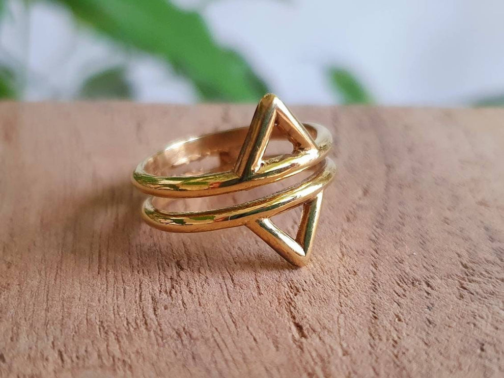 Boho Brass Ring / Boho / Bohemian / Psy / Rustic / Tribal / Gypsy / Festival / Healing / Festival