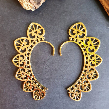 Manchette d'Oreille Cœurs Laiton / Cosplay / Boho / Aztèques / Tribal / Déguisement / / Bijou Festival / Bijou Homme / Mixte