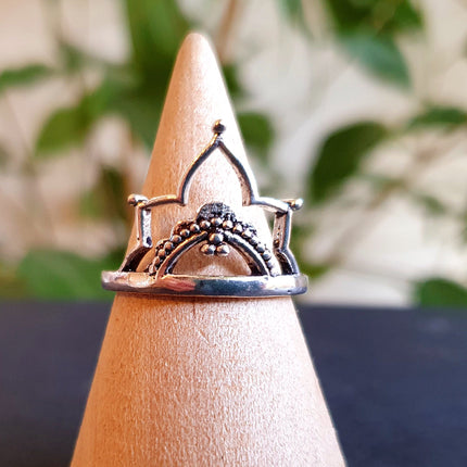 Ethnic style Silver Ring / Boho / Hippie / Coachella / Brass / Bohemian / Psy / Rustic / Tribal / Gypsy / Festival / Healing / Festival