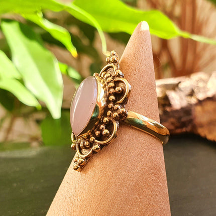 Modern style Brass & Rose Quartz / Boho / Bohemian / Psy / Rustic / Tribal / Gypsy / Festival / Healing / Festival