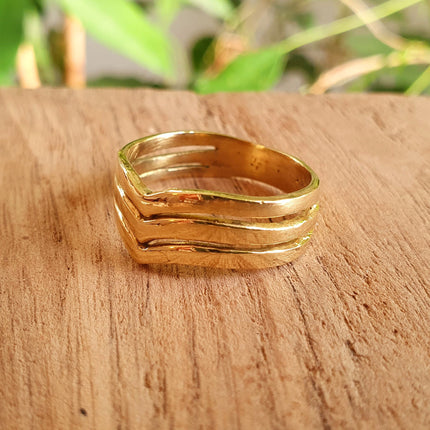 Boho Brass Ring / Boho / Bohemian / Psy / Rustic / Tribal / Gypsy / Festival / Healing / Festival