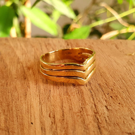 Boho Brass Ring / Boho / Bohemian / Psy / Rustic / Tribal / Gypsy / Festival / Healing / Festival