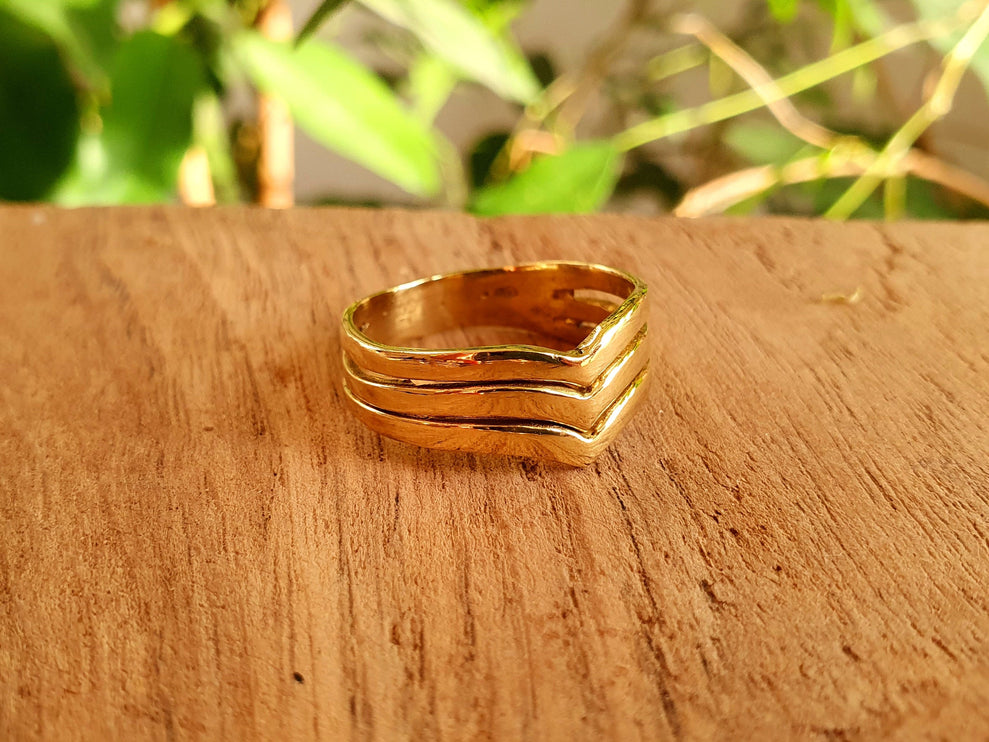 Boho Brass Ring / Boho / Bohemian / Psy / Rustic / Tribal / Gypsy / Festival / Healing / Festival