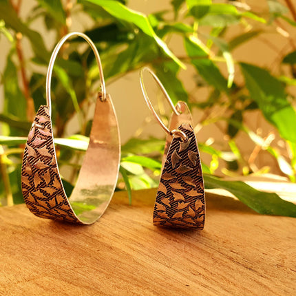 Wide Hammered Silver Hoops / Hammered Flat / Silver Hoops / Ethnic Boho Classic XL Bohemian Chic Gold Gypsy Spiral Hippie Hiphop Festival