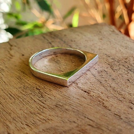 Minimalist Silver Ring / Modern / Contemporary / Boho / Bohemian / Psy / Rustic / Tribal / Gypsy / Festival / Healing / Festival