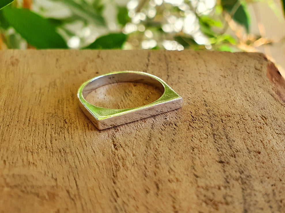 Minimalist Silver Ring / Modern / Contemporary / Boho / Bohemian / Psy / Rustic / Tribal / Gypsy / Festival / Healing / Festival