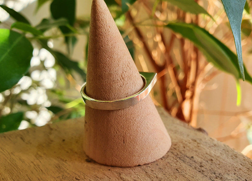 Minimalist Silver Ring / Modern / Contemporary / Boho / Bohemian / Psy / Rustic / Tribal / Gypsy / Festival / Healing / Festival