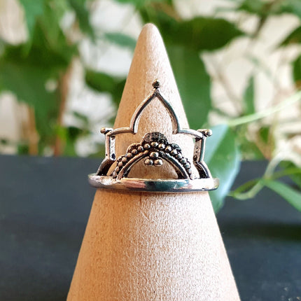 Ethnic style Silver Ring / Boho / Hippie / Coachella / Brass / Bohemian / Psy / Rustic / Tribal / Gypsy / Festival / Healing / Festival