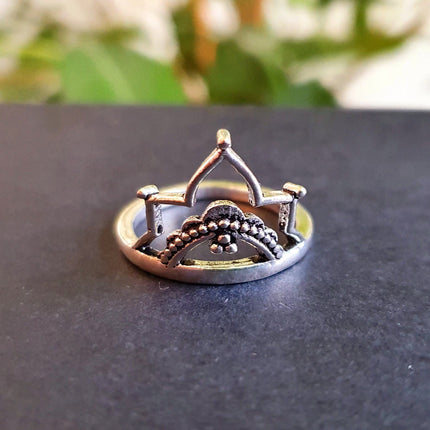 Ethnic style Silver Ring / Boho / Hippie / Coachella / Brass / Bohemian / Psy / Rustic / Tribal / Gypsy / Festival / Healing / Festival