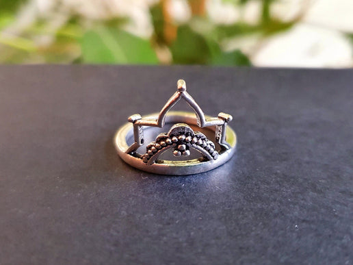 Ethnic style Silver Ring / Boho / Hippie / Coachella / Brass / Bohemian / Psy / Rustic / Tribal / Gypsy / Festival / Healing / Festival