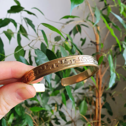 Tuareg Mens Brass Bracelet / Tuareg Jewelry / Cuff / Large Size / Unisex / Boho / Ethnic / Bohemian / Medieval / Gypsy / Geometric /