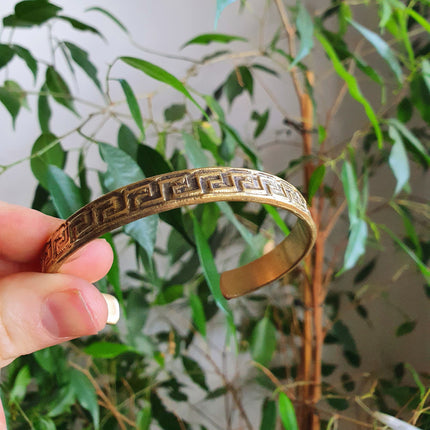 Tuareg Mens Brass Bracelet / Tuareg Jewelry / Cuff / Large Size / Unisex / Boho / Ethnic / Bohemian / Medieval / Gypsy / Geometric /